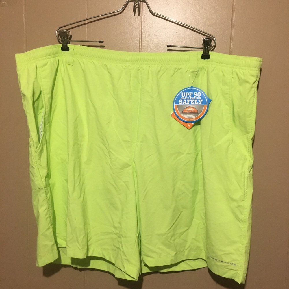 Columbia Men's Backcast III 8in Fishing Short - mens 4X 
Yellow
Omnishade 
New